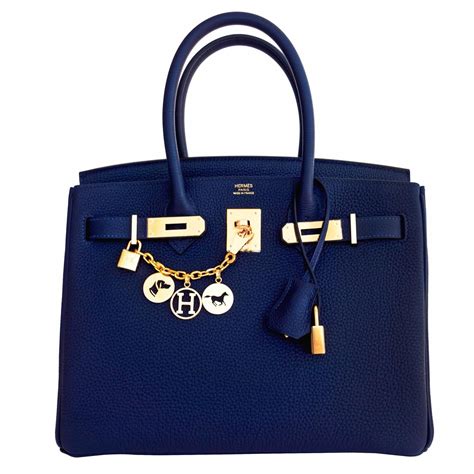 hermes birkin blau|birkin bag navy blue.